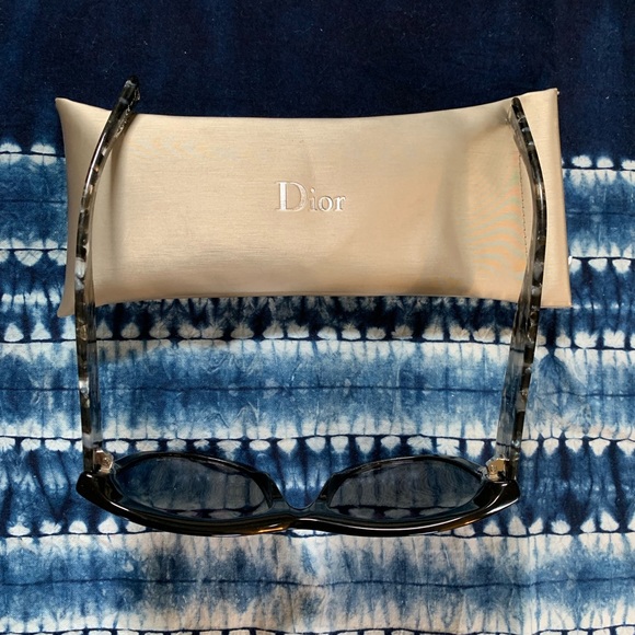 🍂 Dior Flanelle 1 Black Cat Eye Sunglasses - Picture 6 of 6